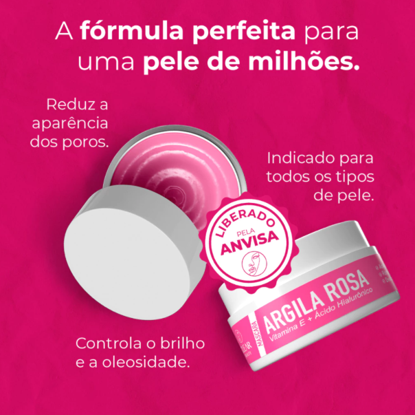 Máscara Facial + Ácido Hialurônico Skin Care Completo - 90g